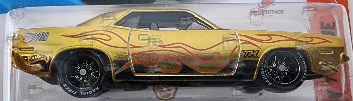 ’70 Plymouth AAR Cuda — Spectraflame gold